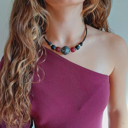 Collar Cuentas Africanas