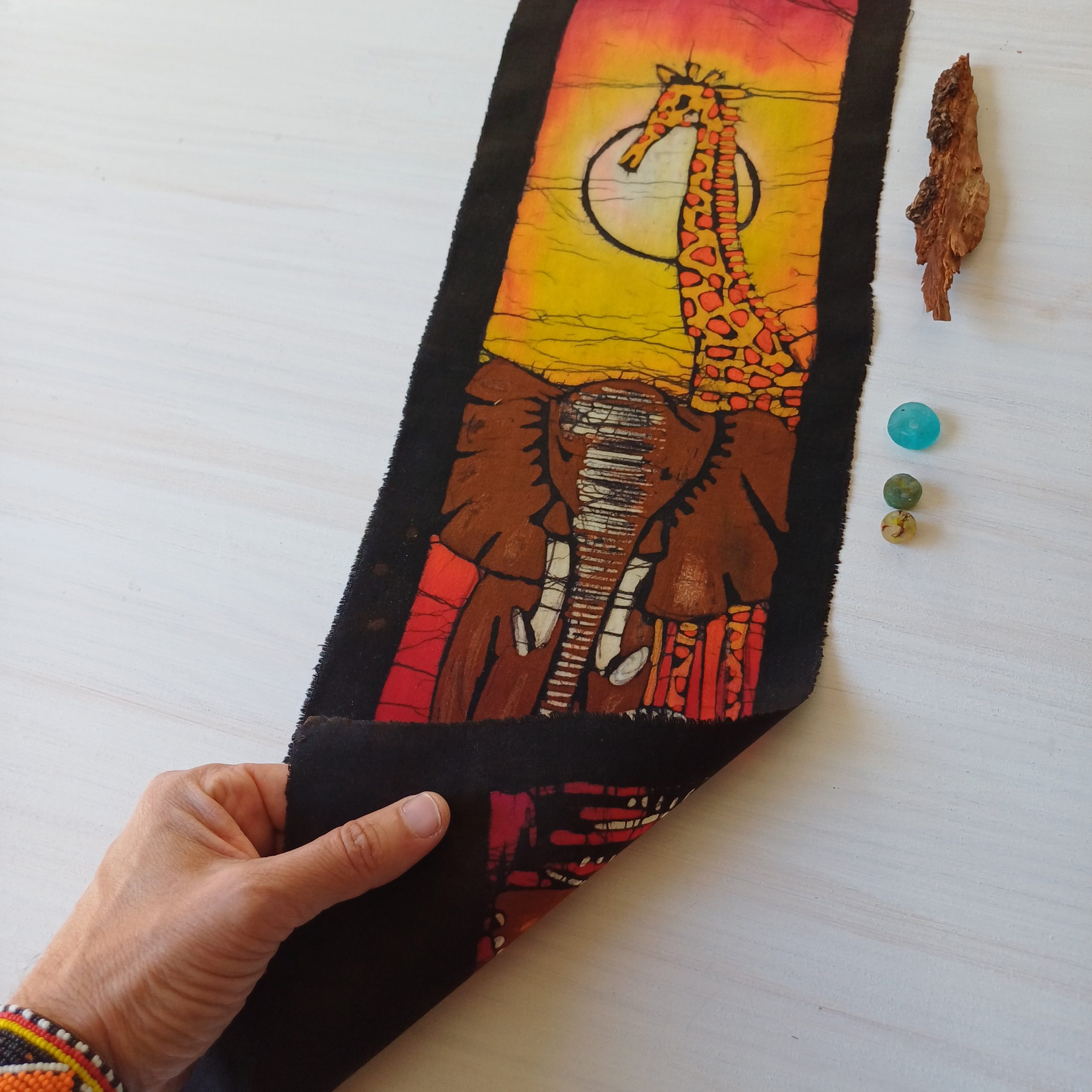 Batik Mozambique 20x60 Jirafa, Elefante - Imagen 3