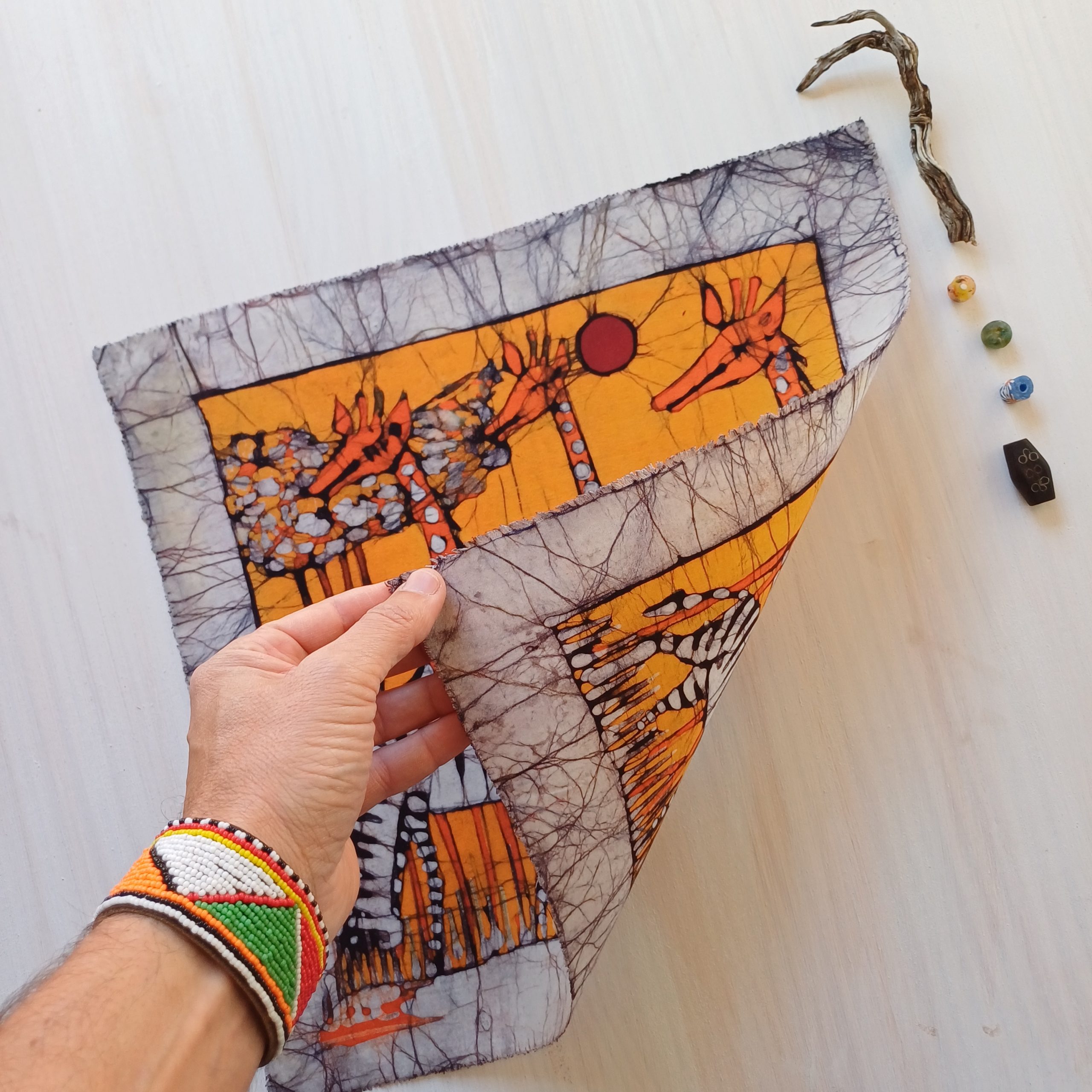 Batik Mozambique 40x40 animales - Imagen 3