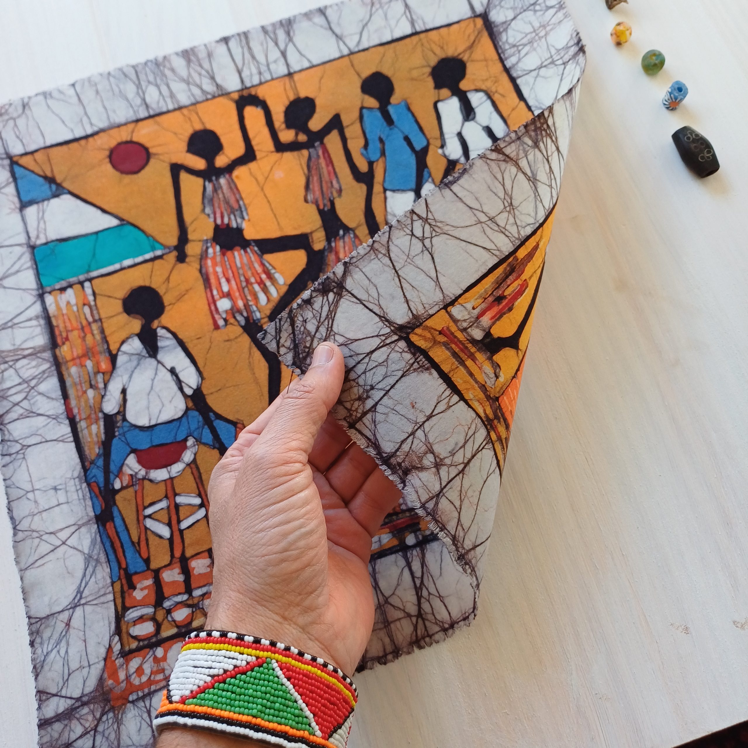 Batik Mozambique 40x40 Danza - Imagen 3
