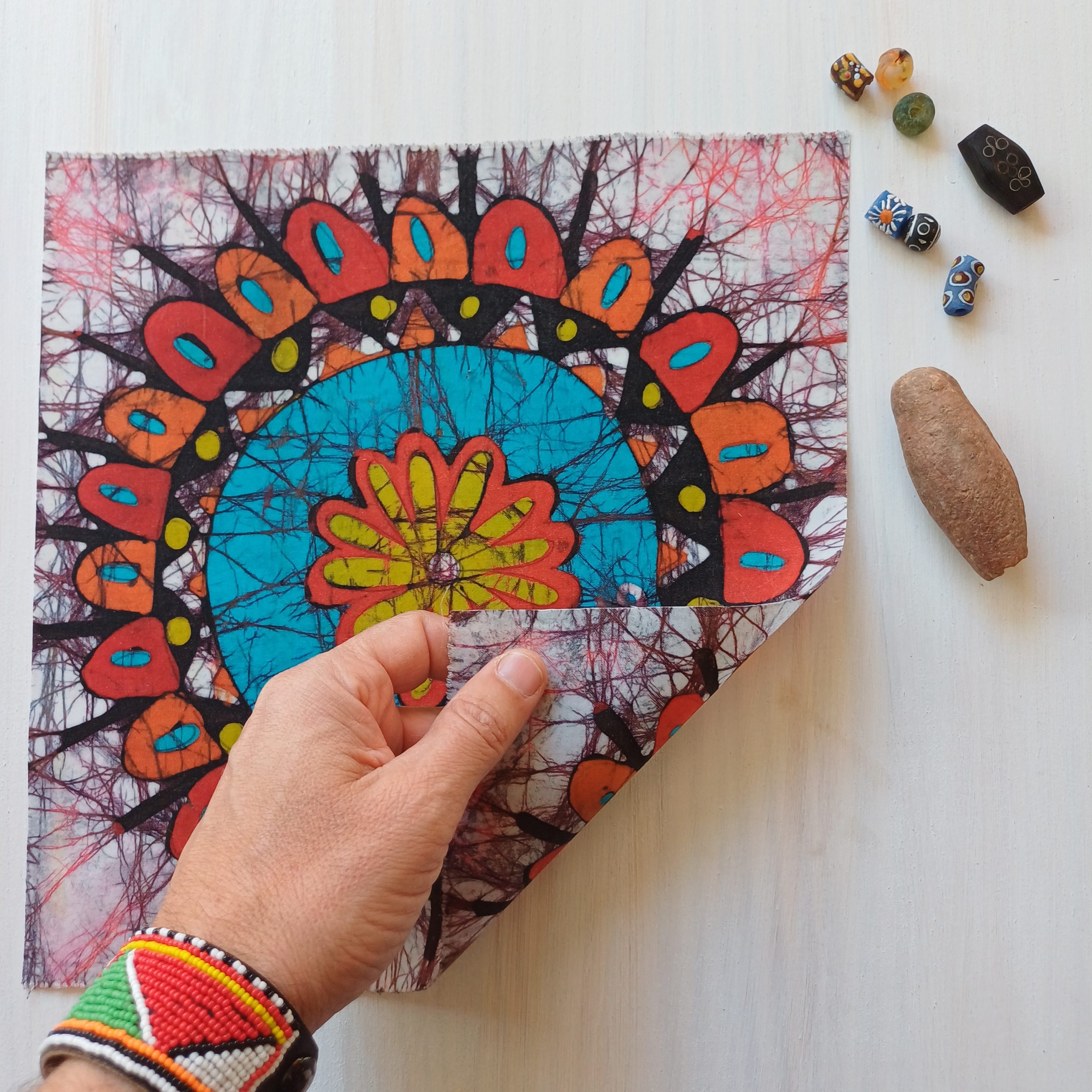 Batik Mozambique 30x30 Mandala - Imagen 4