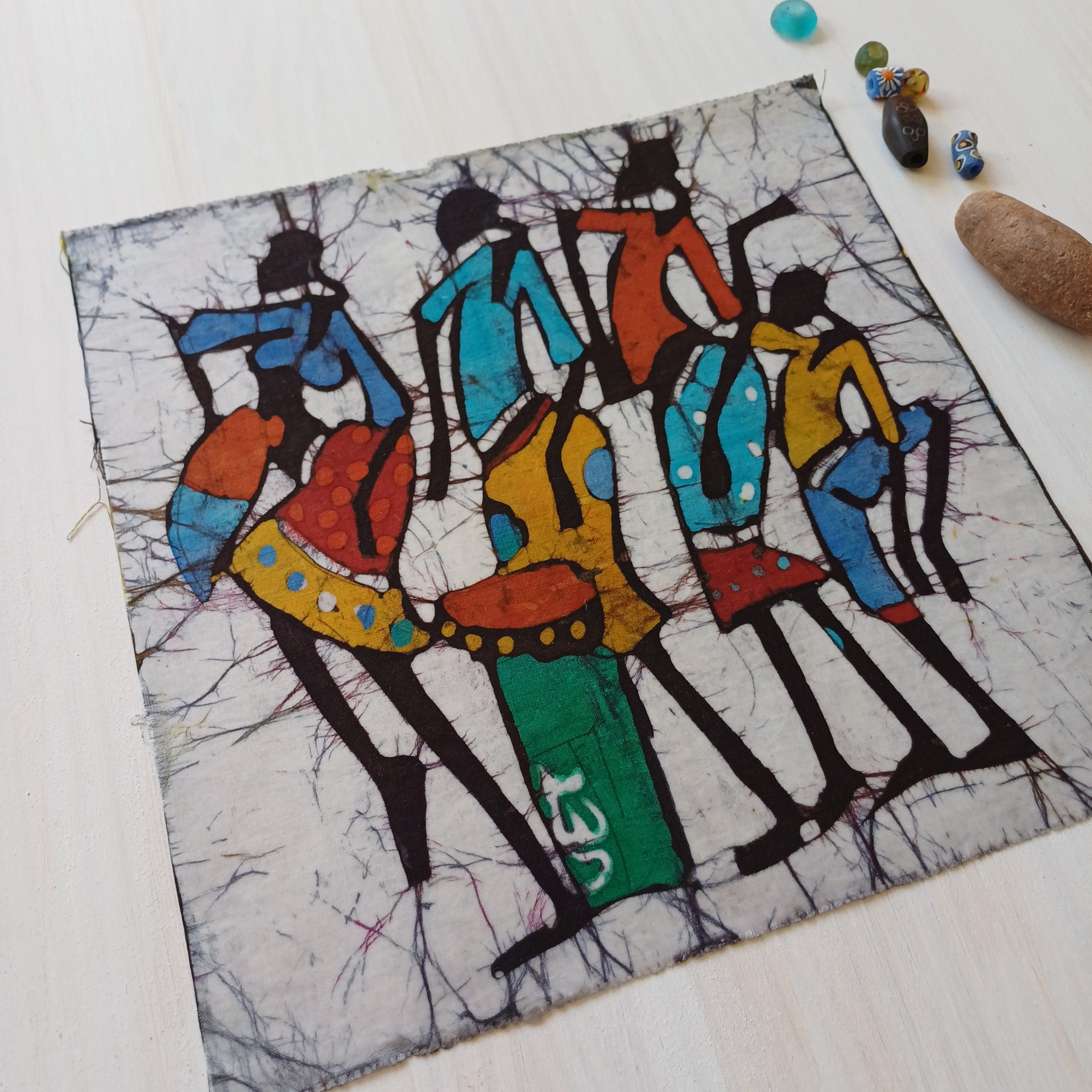 Batik Mozambique 30x30 Pajaro - Imagen 5