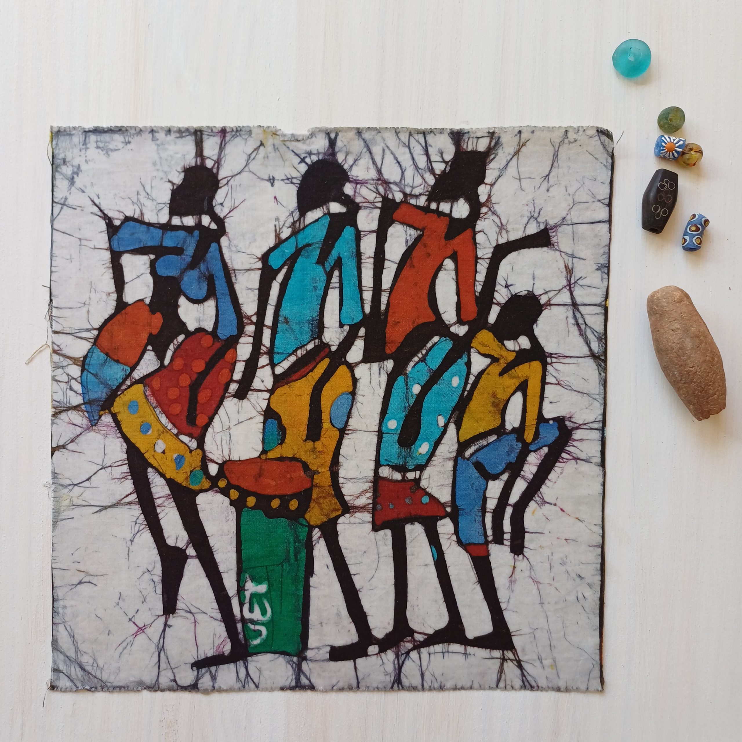 Batik Mozambique 30x30 Pajaro - Imagen 6