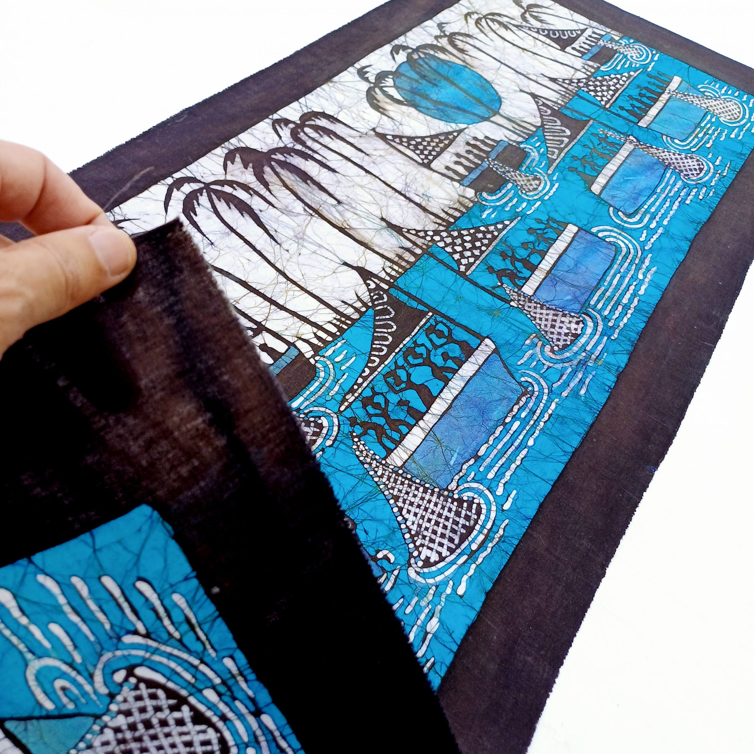 Batik Mozambique 130x50 Pesca - Imagen 3
