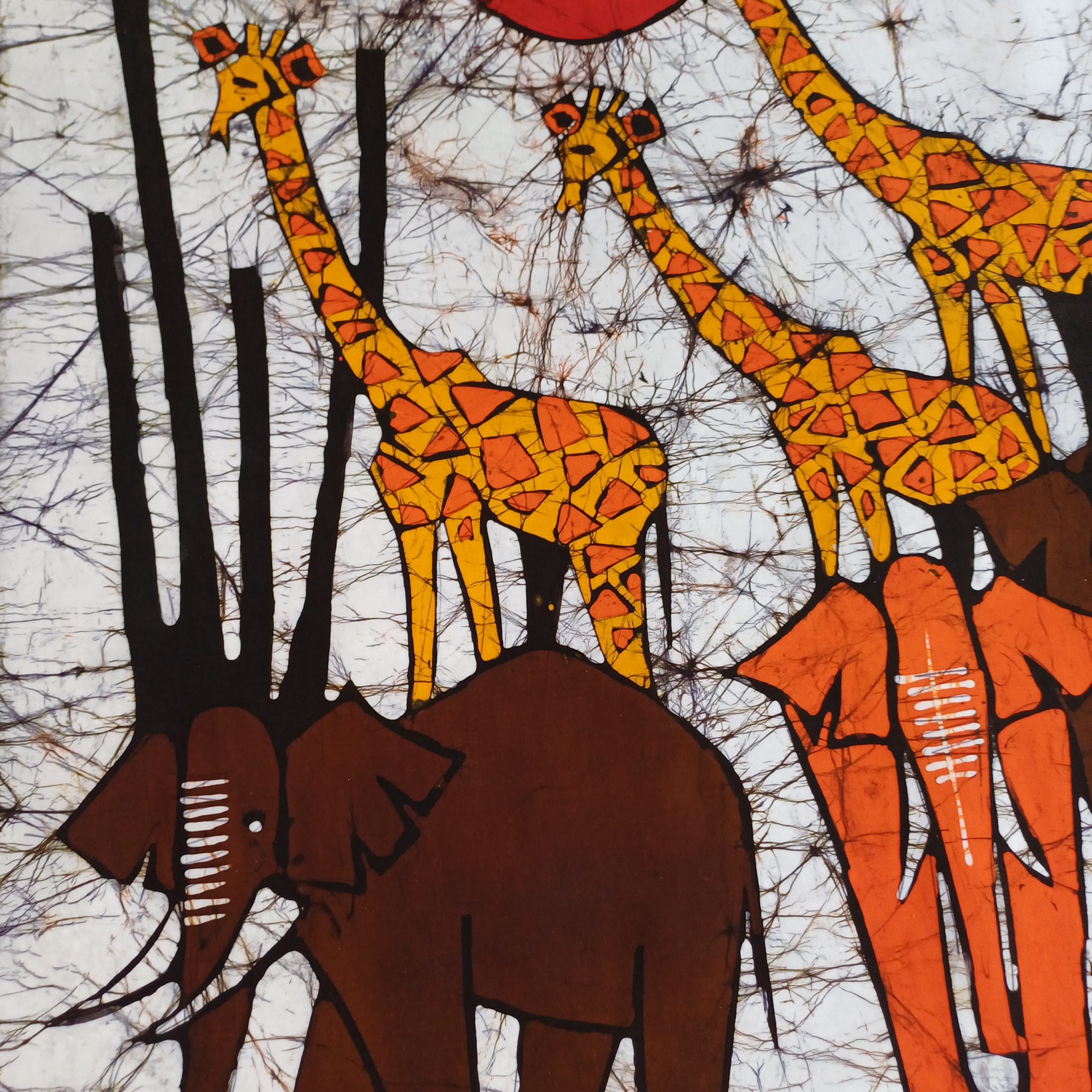 Batik Mozambique 80x110 Elefantes - Imagen 4