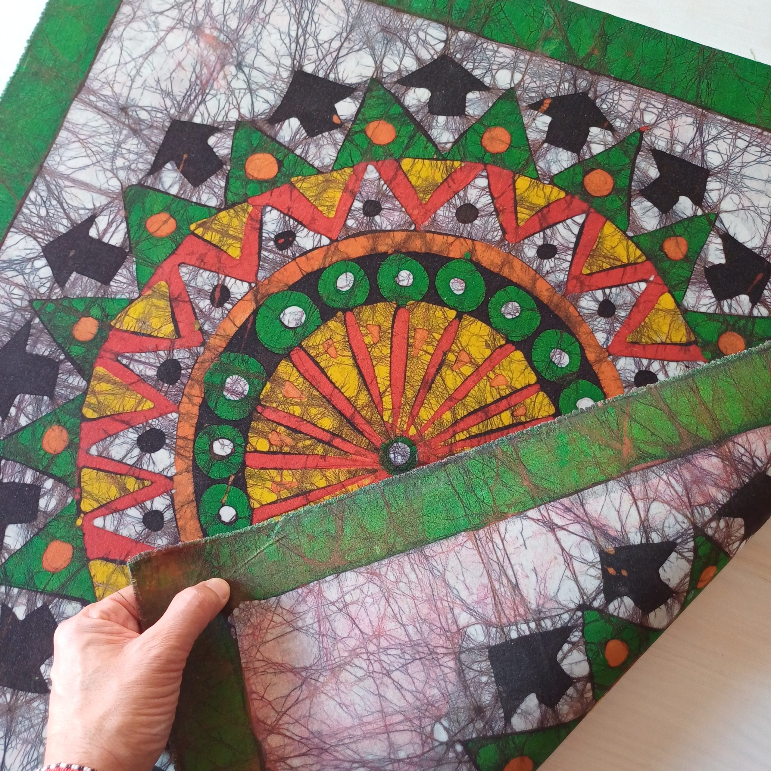 Batik Mozambique 70x70 mandala - Imagen 4