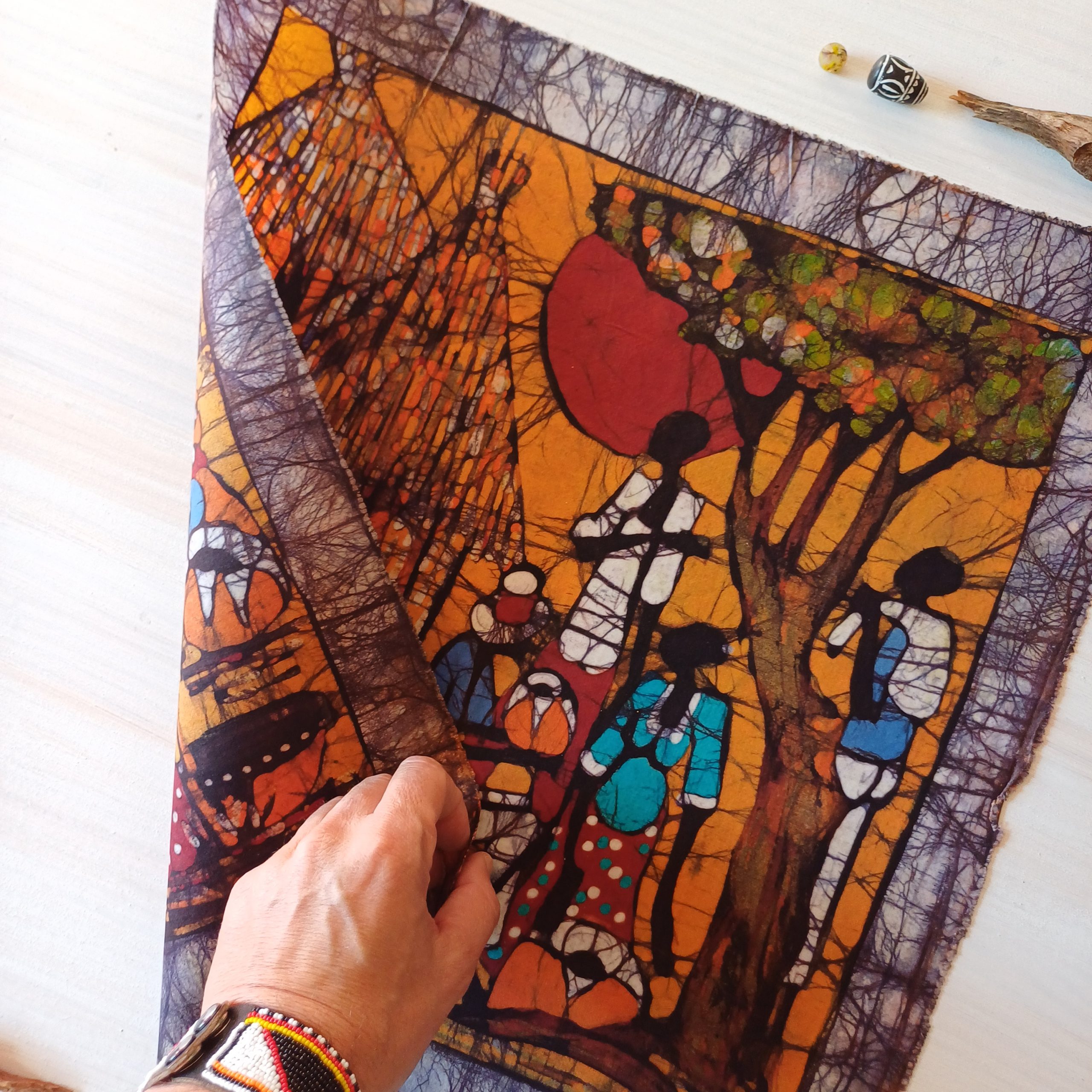 Batik Mozambique 50x50 Aldea - Imagen 3
