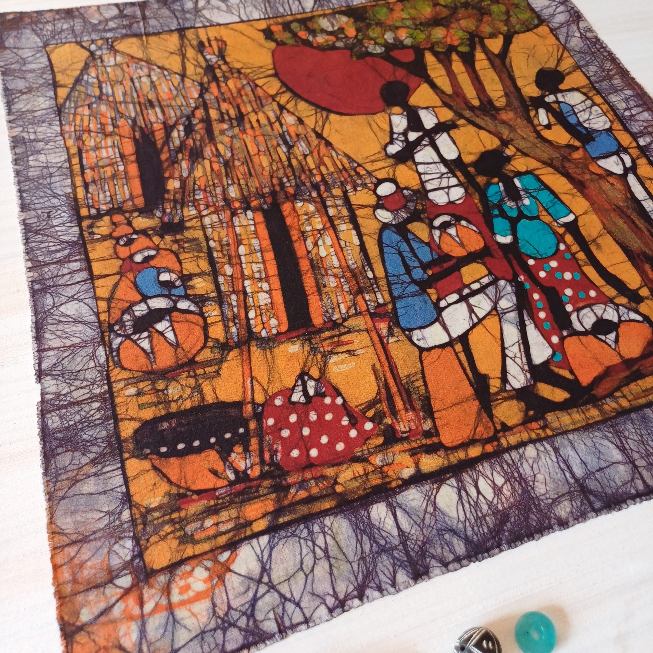 Batik Mozambique 50x50 Aldea - Imagen 4