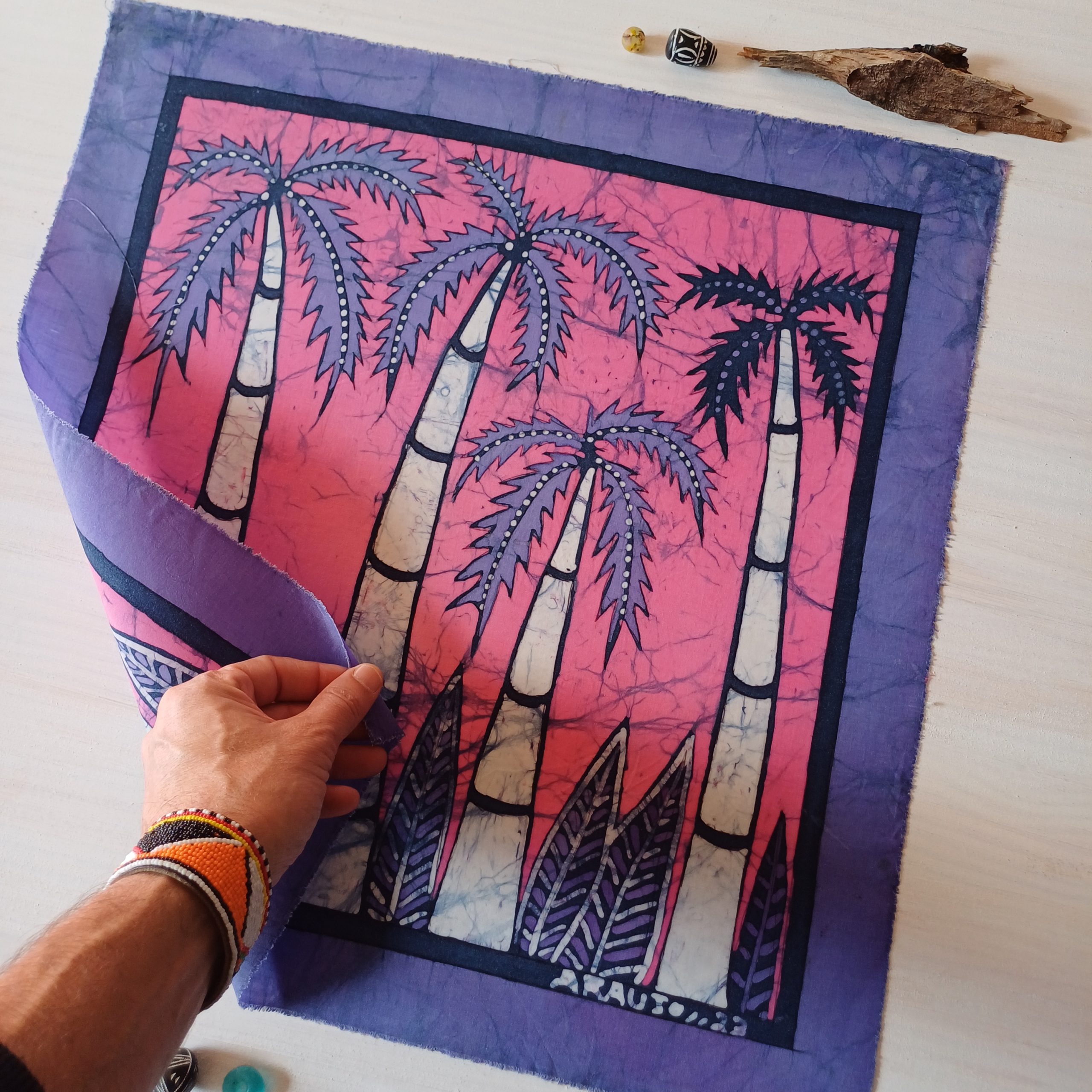 Batik Mozambique 50x50 vegetación - Imagen 4