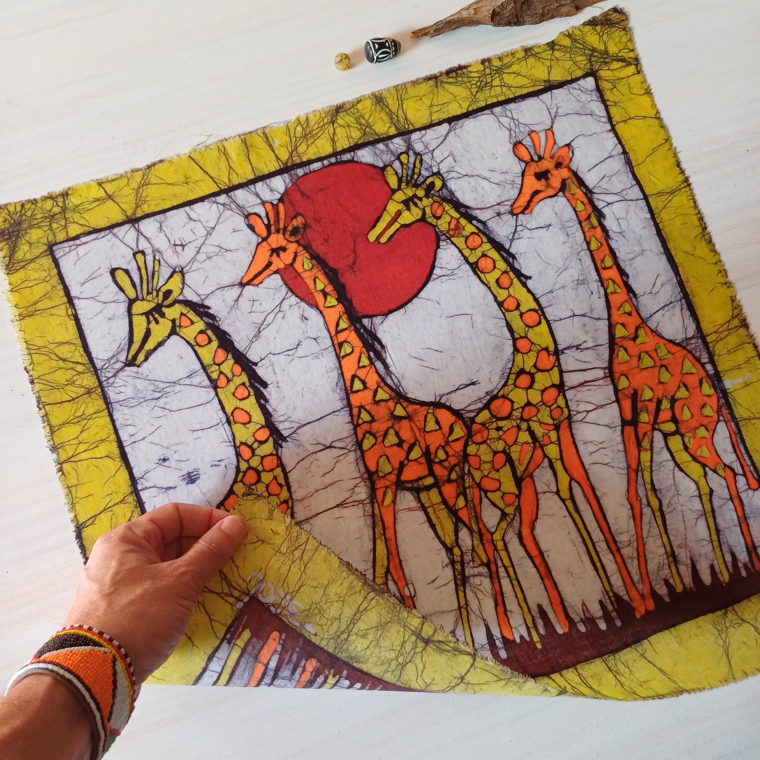 Batik Mozambique 50x50 animales - Imagen 3