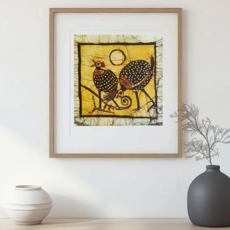 Batik Mozambique 30x30 Gallinas