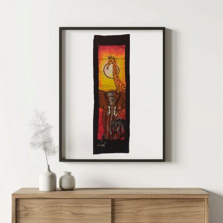 Batik Mozambique 20x60 Jirafa, Elefante