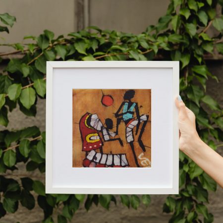 Batik Mozambique 20x20 danza africana
