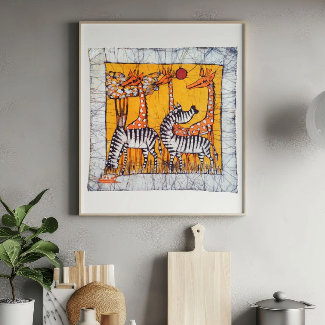 Batik Mozambique 40x40 animales