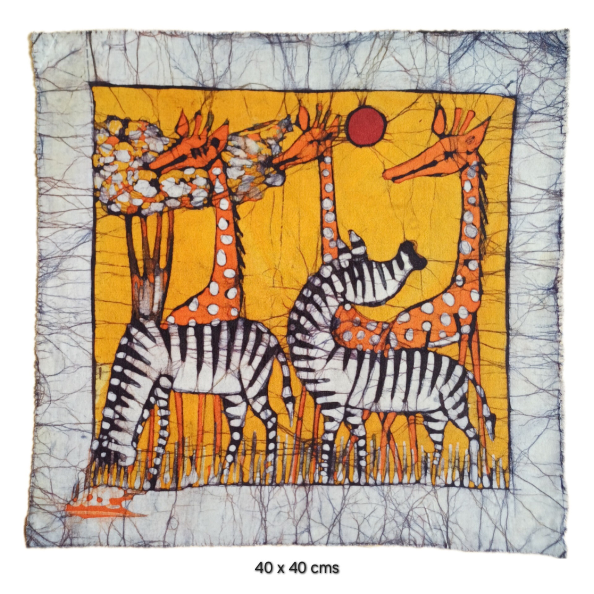 Batik Mozambique 40x40 animales - Imagen 5