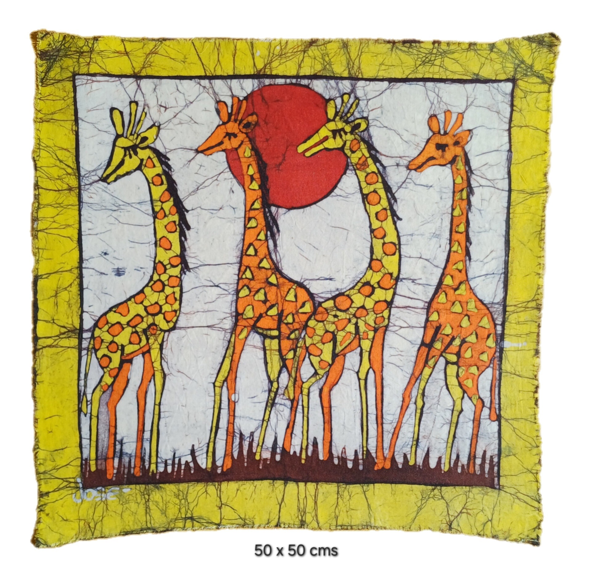 Batik Mozambique 50x50 animales - Imagen 4