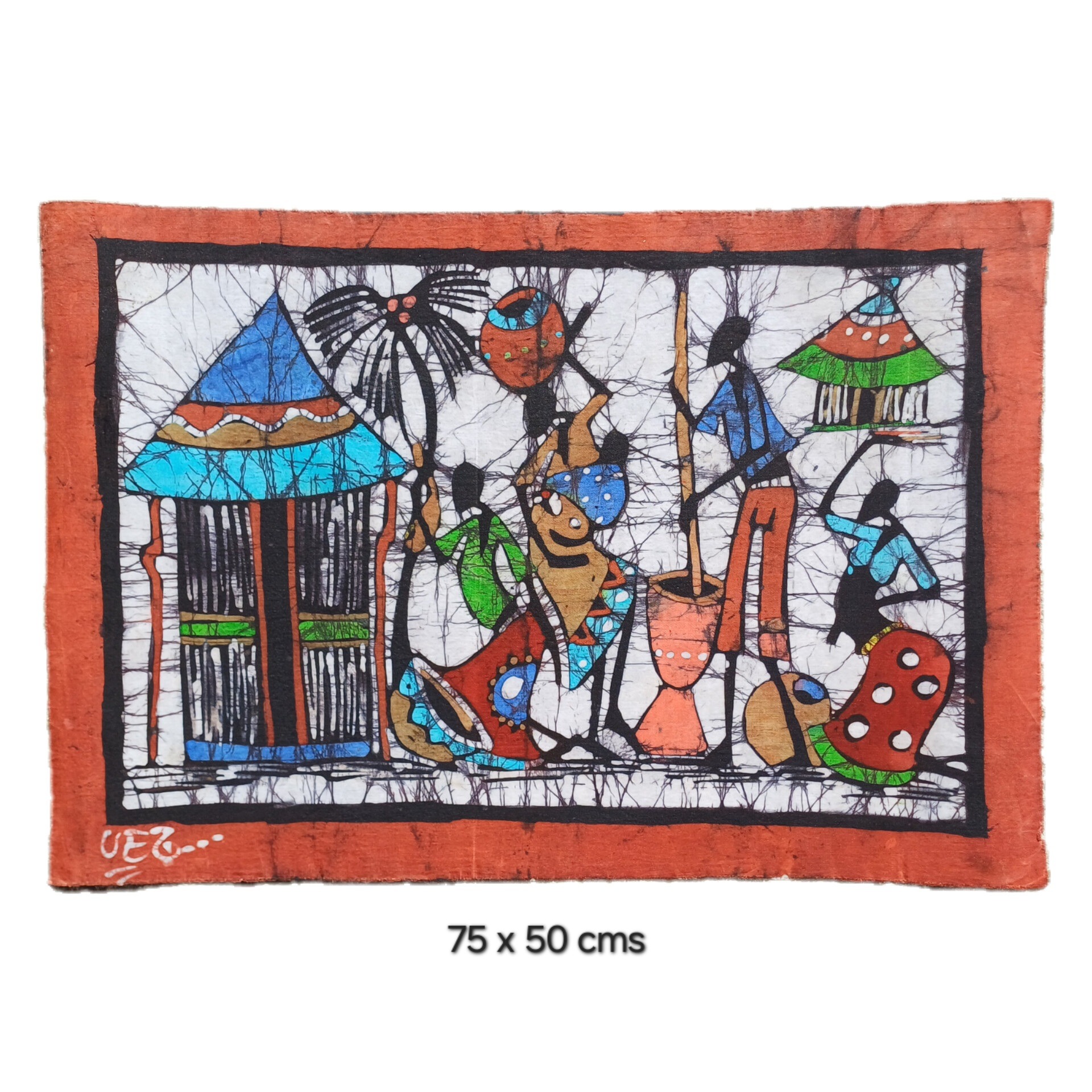 Batik Mozambique 75x50 Aldea - Imagen 3