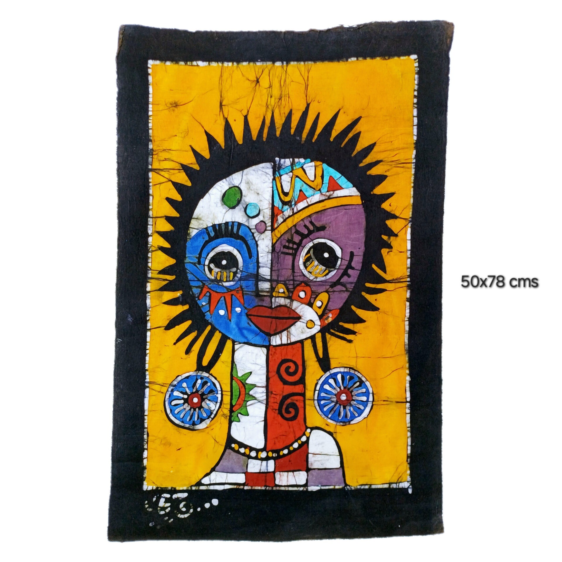 Batik Mozambique 50x75 Mascara - Imagen 3