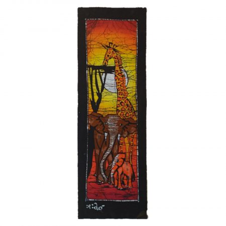 Batik Mozambique 20x60 Elefante, Jirafa