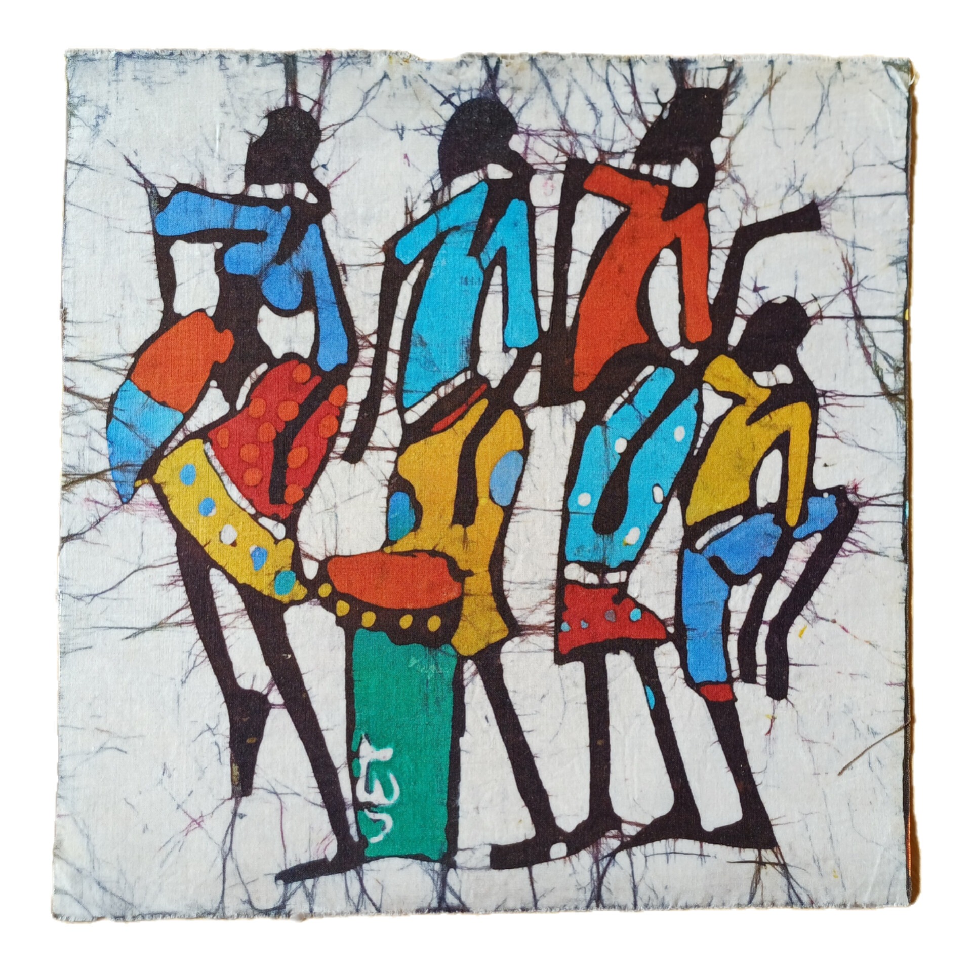 Batik Mozambique 30x30 Pajaro - Imagen 2