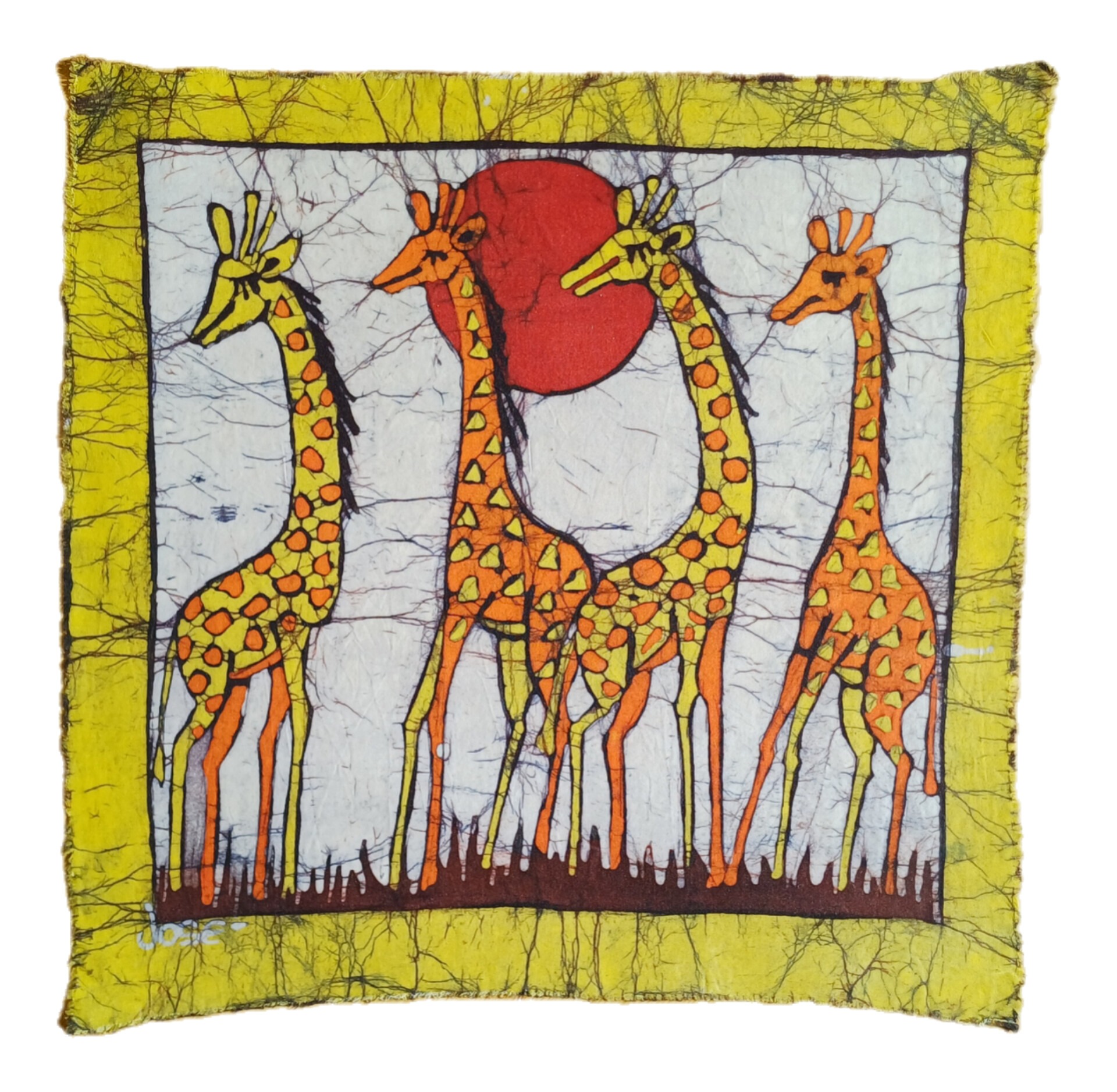 Batik Mozambique 50x50 animales - Imagen 2